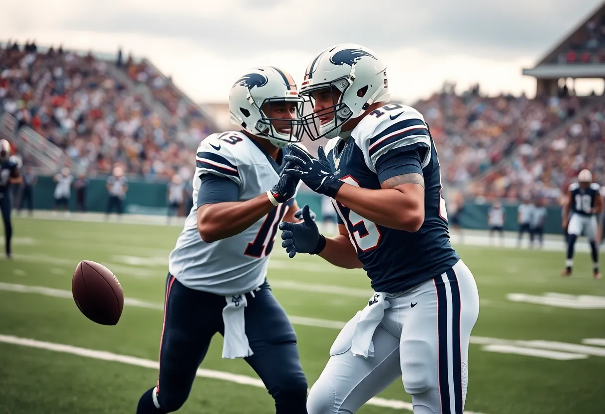 Indianapolis Colts offensive players strategizing on the field