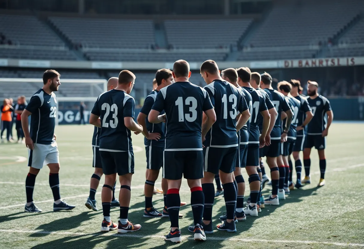 Abstract representation of teamwork and recovery in sports