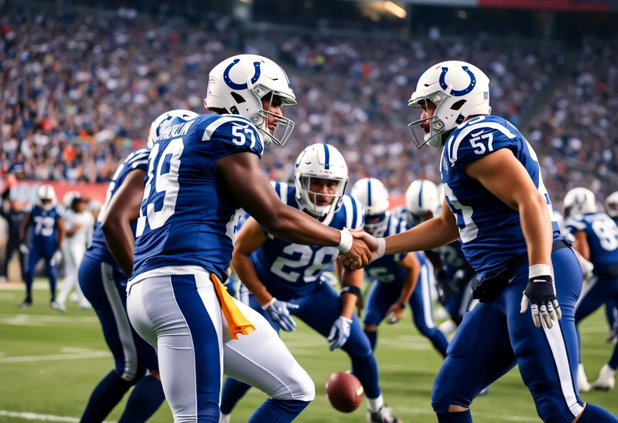 Indianapolis Colts management during a press conference