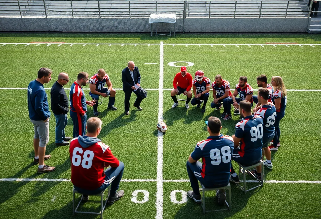 Visualization of the Indianapolis Colts strategizing during the offseason