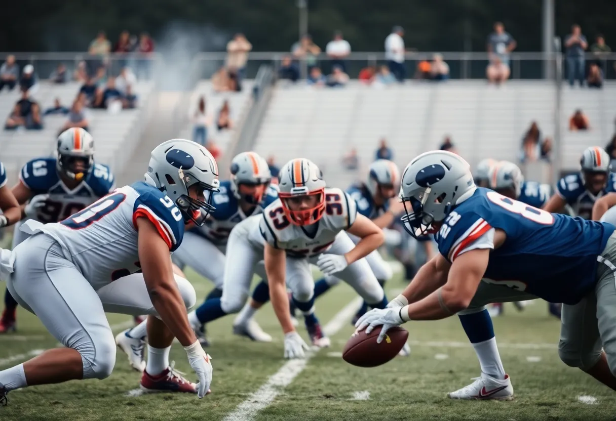 Indianapolis Colts players in action during a football game, depicting team strategy and youth on the offensive line.