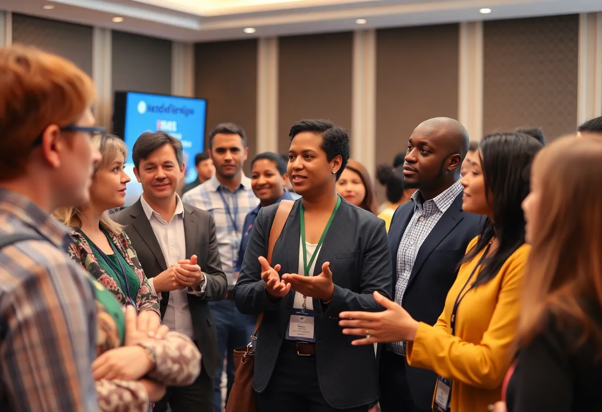 Group discussion about community leadership