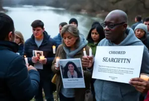 Community members gathered in support of missing teen recovery