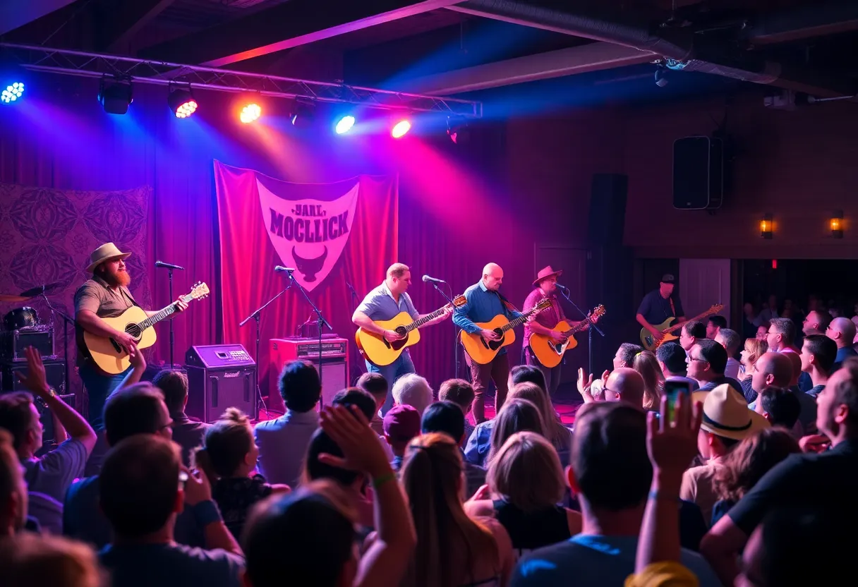 Live performance of a country music band at The Courthouse Club