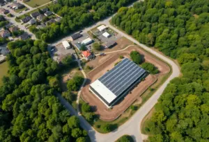 Aerial view of Decatur Township data center site