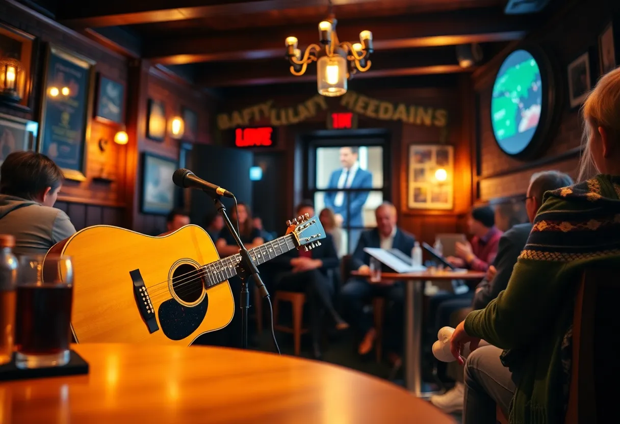 Doug Henthorn performing solo acoustic at The Corner Bar
