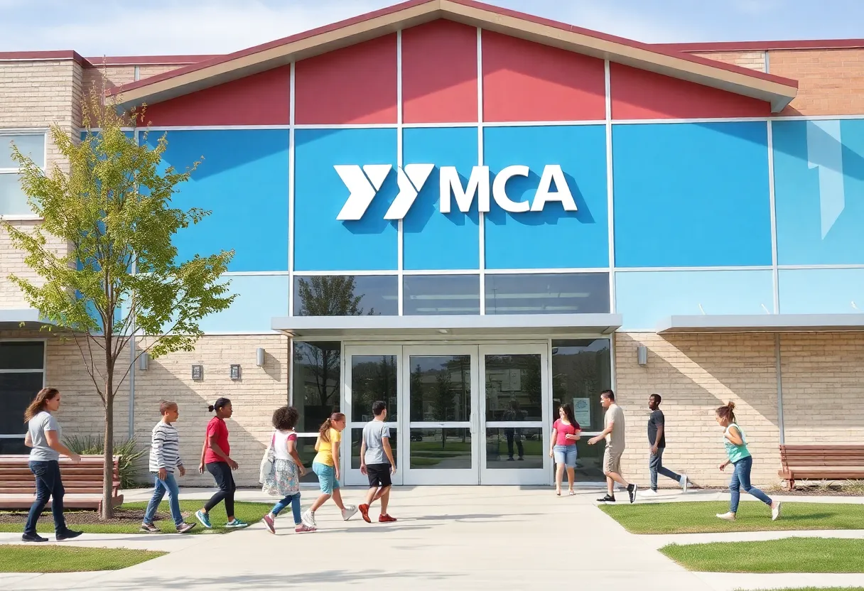 Families at East Side YMCA enjoying various activities