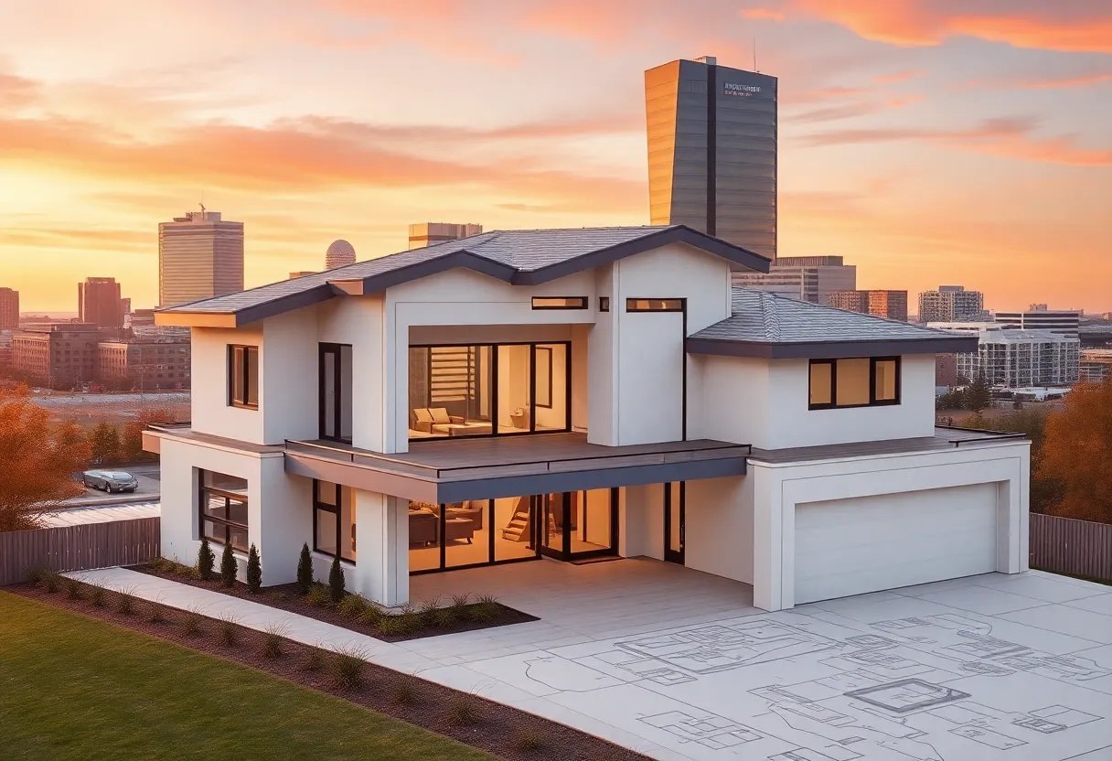 Blueprint showcasing home design elements in Indianapolis.