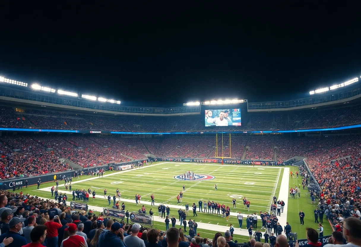 Fans cheering during Houston Texans vs Indianapolis Colts game