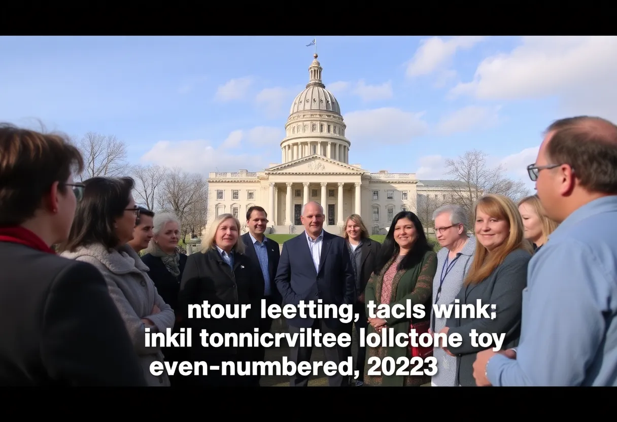 Community members discussing municipal elections in Indiana