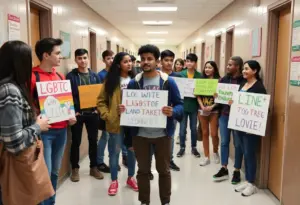 Students advocating for transgender rights in Indiana schools