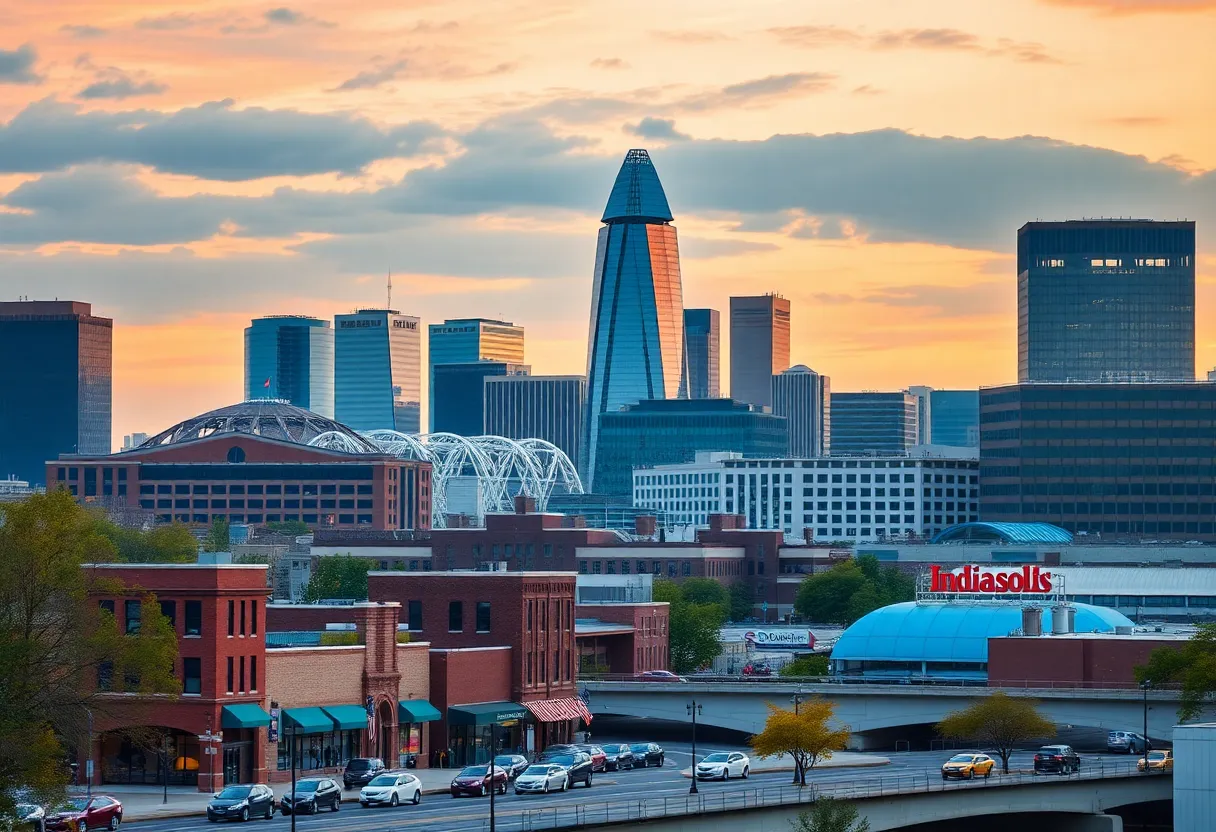 View of Indianapolis skyline representing community and economic growth