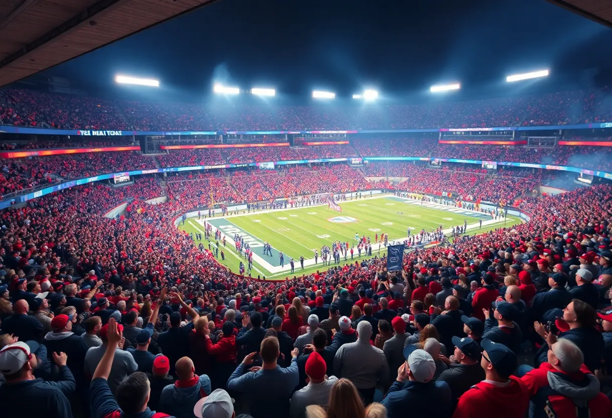 Fans at Indianapolis Colts game during season wrap-up