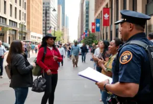 Community members discussing local issues in Indianapolis