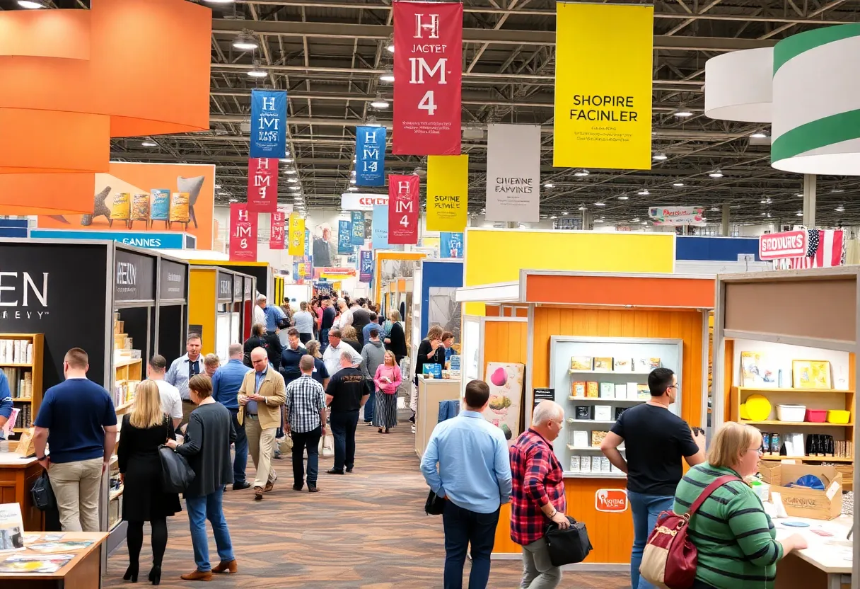 Attendees exploring booths at the Indianapolis Home Show.