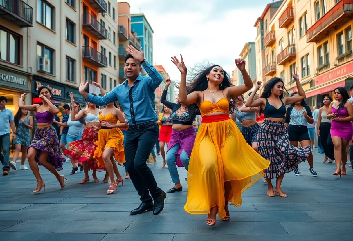 Dancers performing at Indy Dance Film Fest in Indianapolis