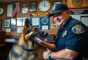 K-9 Maggie in retirement celebration