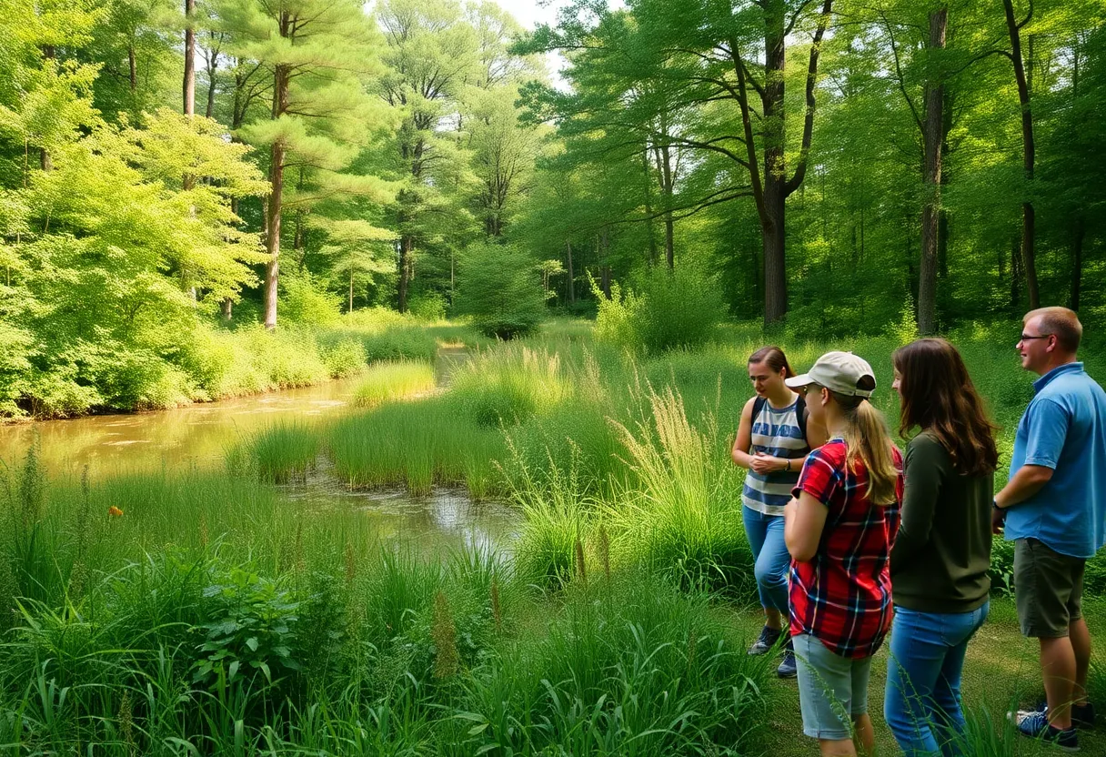 Participants in the Indiana Master Naturalist classes at Southeastway Park