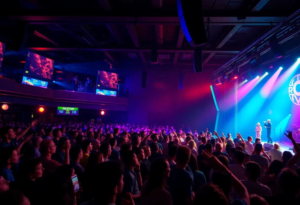 Audience enjoying Max McNown concert at Old National Centre