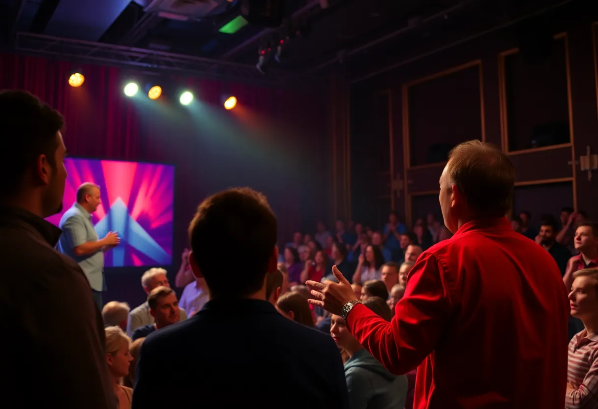 Audience enjoying the Mind Tripping Show in Indianapolis