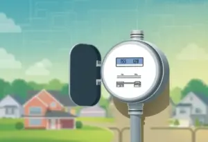 Installation of a NIPSCO gas meter in Indianapolis