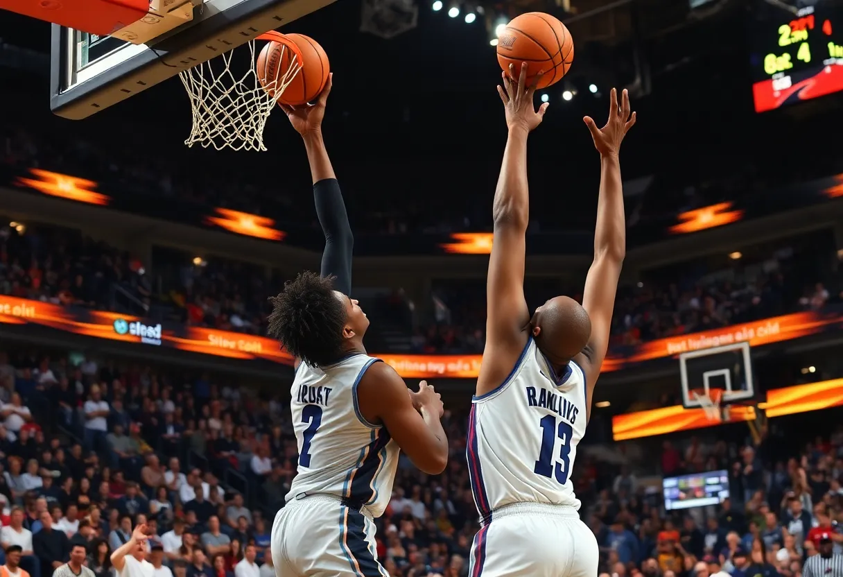 Player making a game-winning layup during the Pacers vs Bulls game