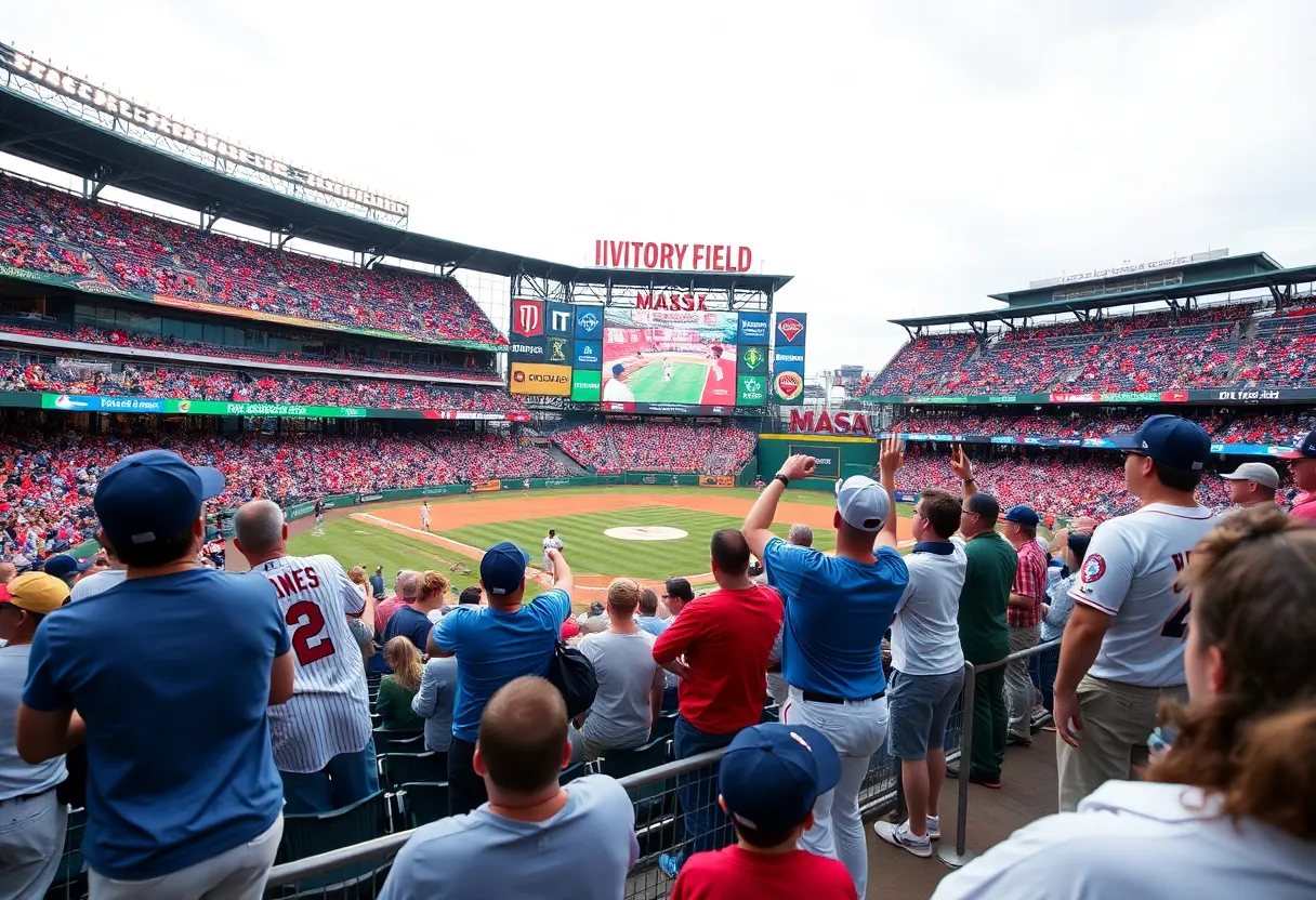 Fans enjoying a Savannah Bananas game at Victory Field