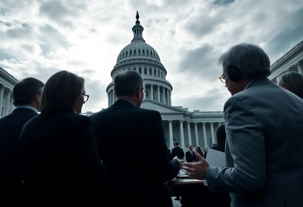 Discussion on government funding at the U.S. Capitol