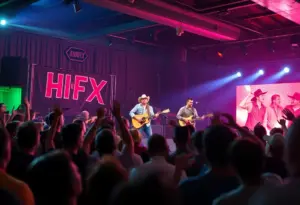 Whitey Morgan performing live at HI-FI Annex