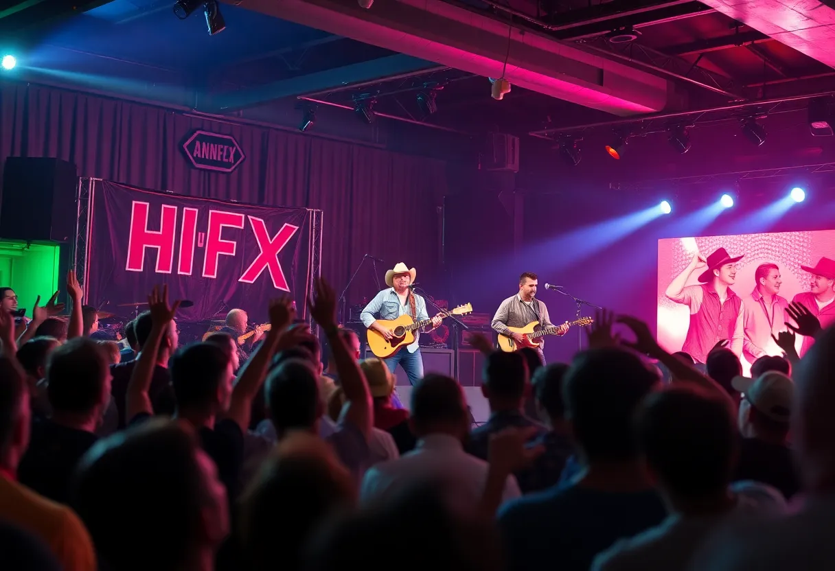 Whitey Morgan performing live at HI-FI Annex