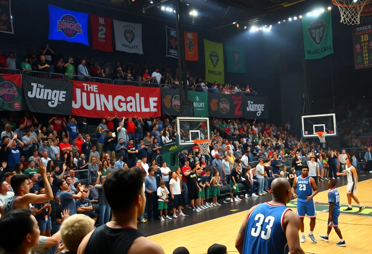 Basketball game at The Jungle between Wright State and IU Indianapolis.