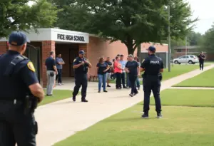 Police presence outside Center Grove High School after threats were made