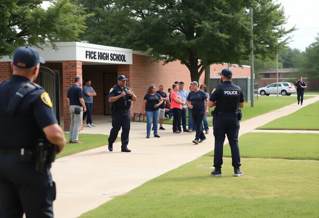Police presence outside Center Grove High School after threats were made