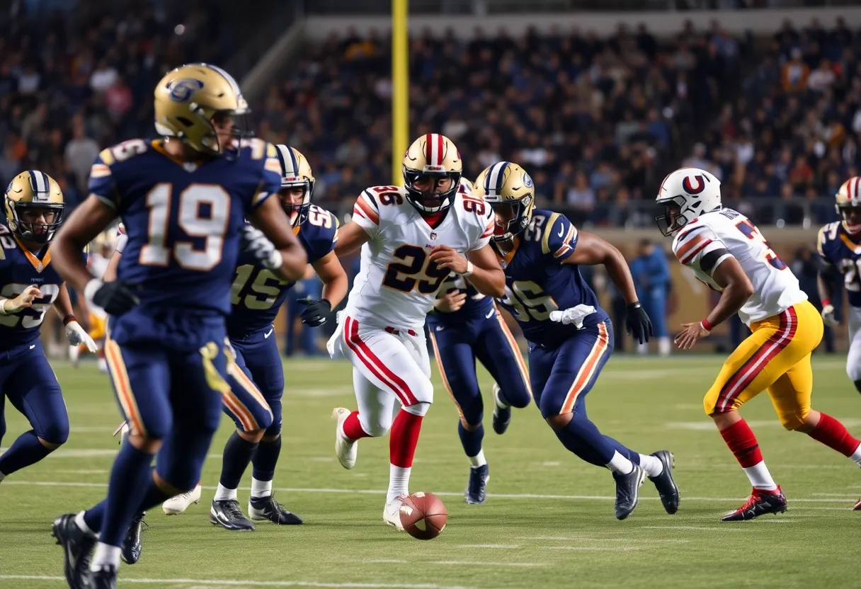 Indianapolis Colts players on the field during a game