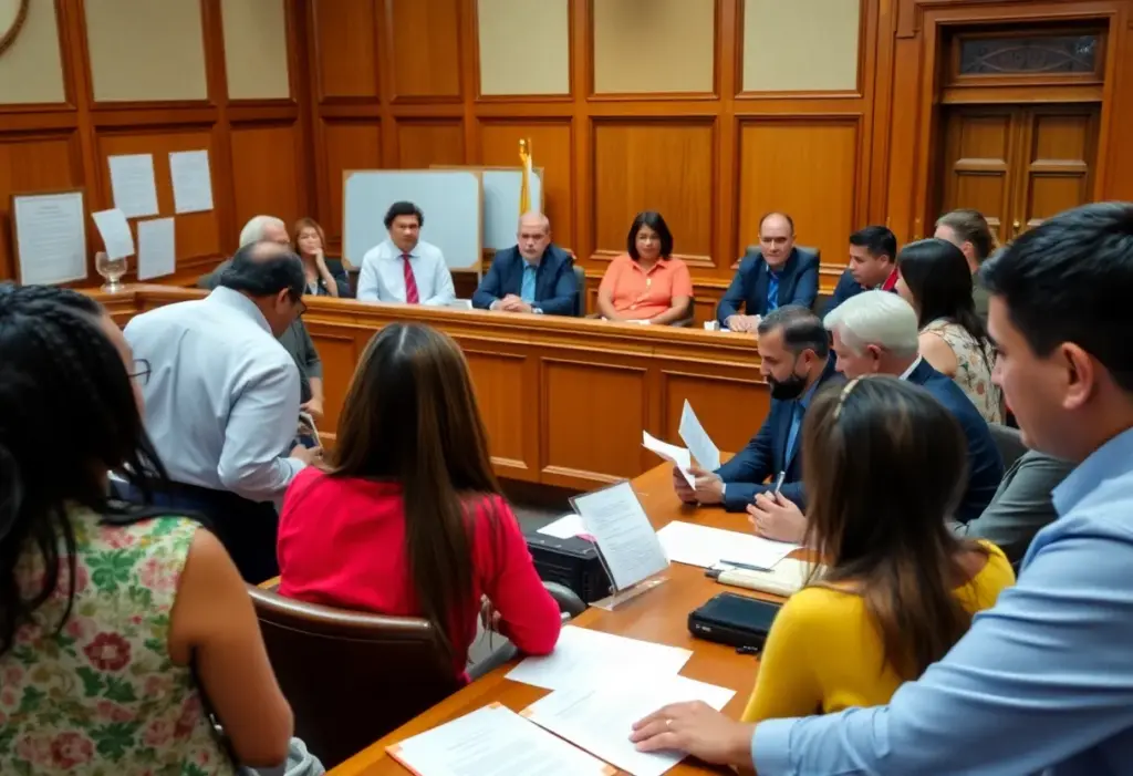 Courtroom discussion about Temporary Protected Status for Haitians