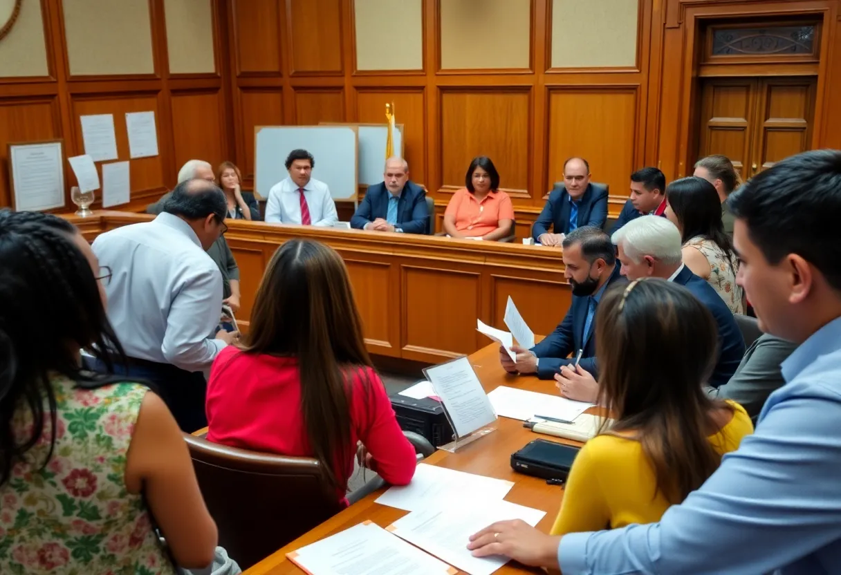 Courtroom discussion about Temporary Protected Status for Haitians