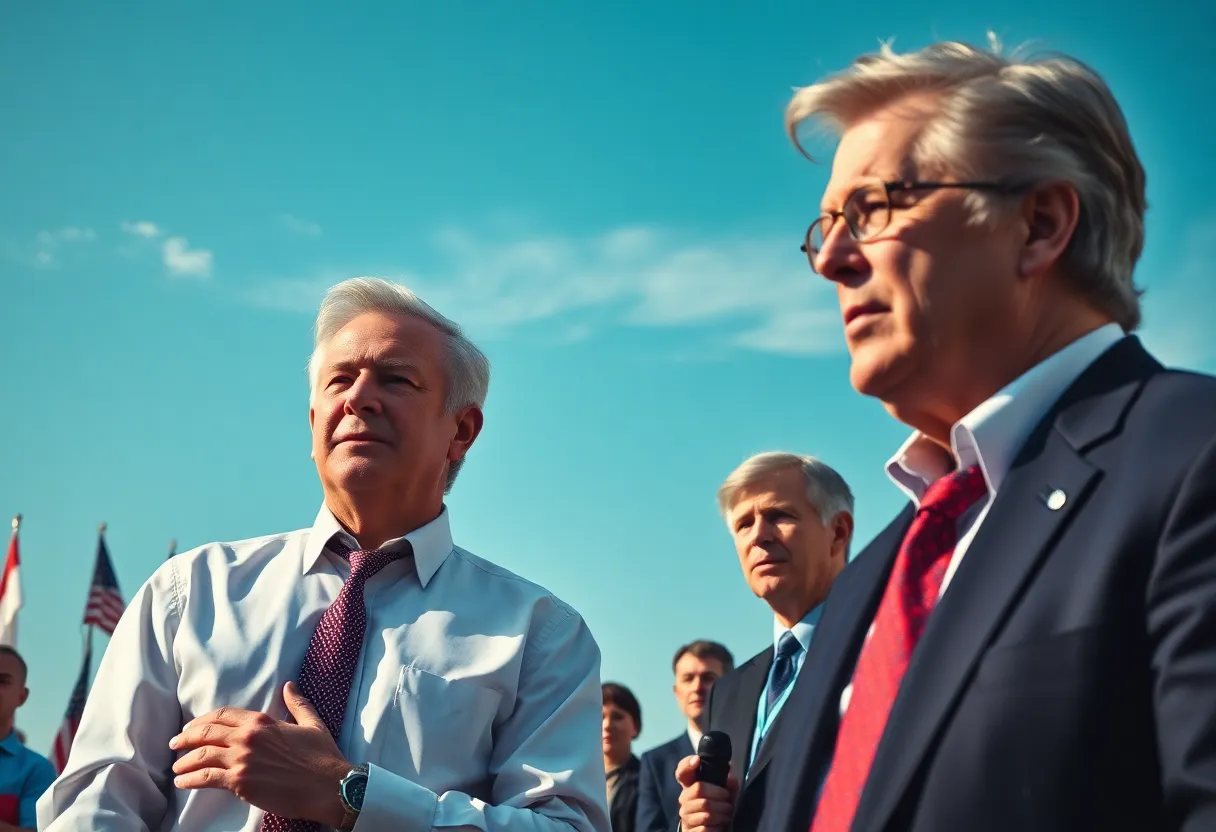 Ed Clere announcing his political departure