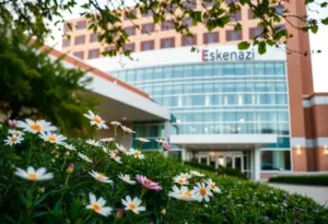 View of Eskenazi Hospital in Indianapolis