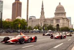 IndyCar racing in Washington, D.C. during the Freedom 250 Grand Prix.