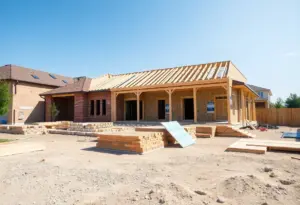 Construction materials for homes in Indianapolis.