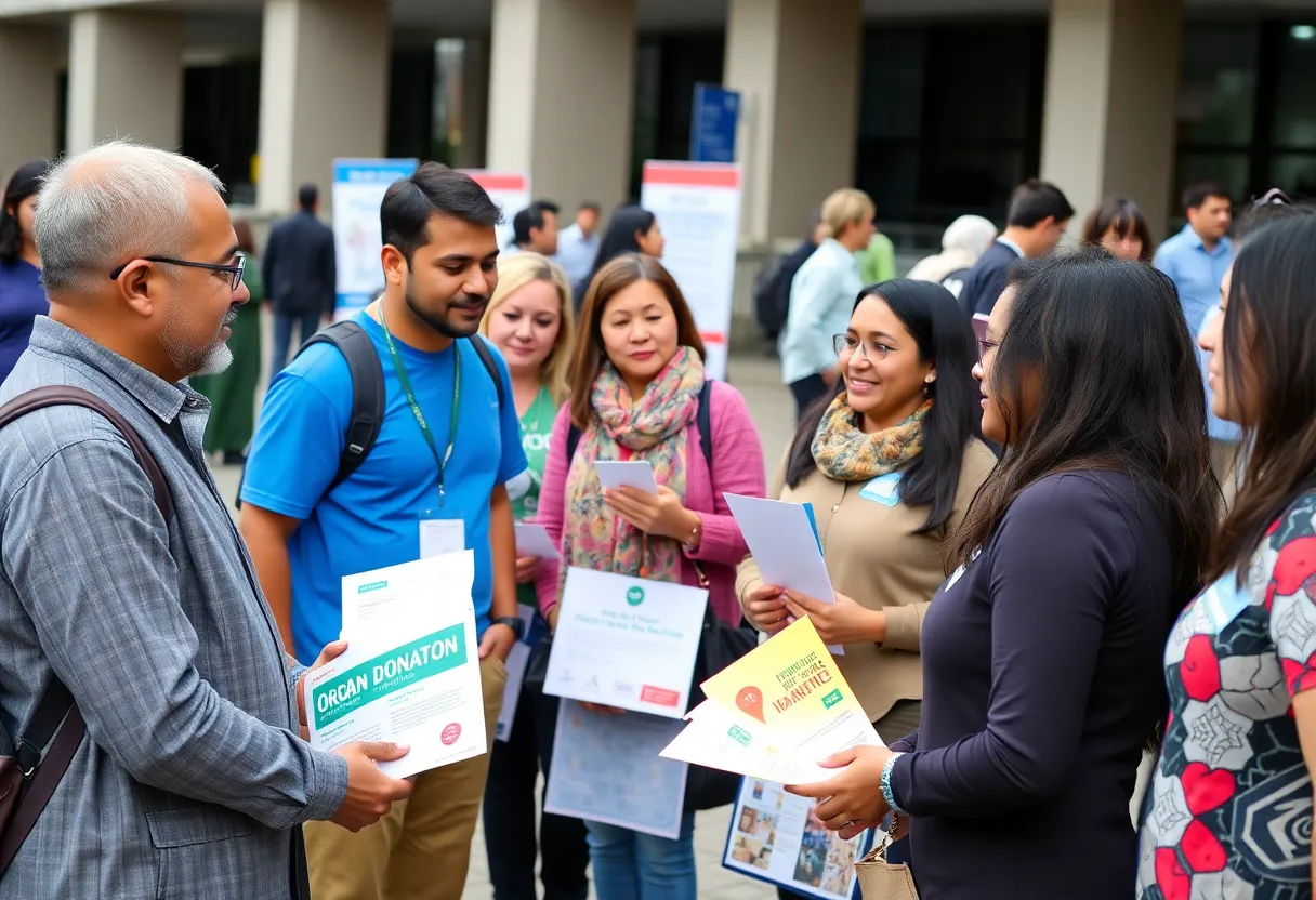 Community engagement event for organ donation awareness