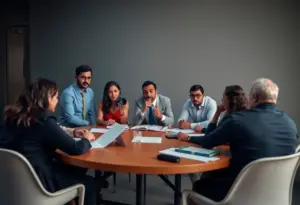 Community members and journalists discussing accountability in Indianapolis journalism.