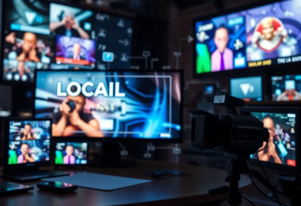 Visual representation of WISH-TV and Hulu partnership enhancing local news