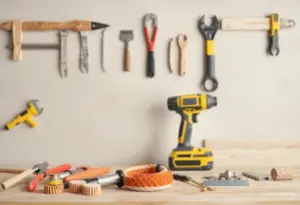 A cheerful person performing DIY home repairs in Indianapolis
